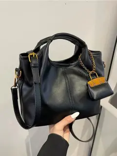 Bolso de mano con cierre de cremallera