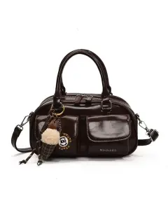 Bolso de mano con bolsillos delanteros