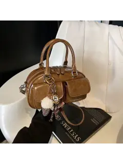 Bolso de mano con bolsillos delanteros